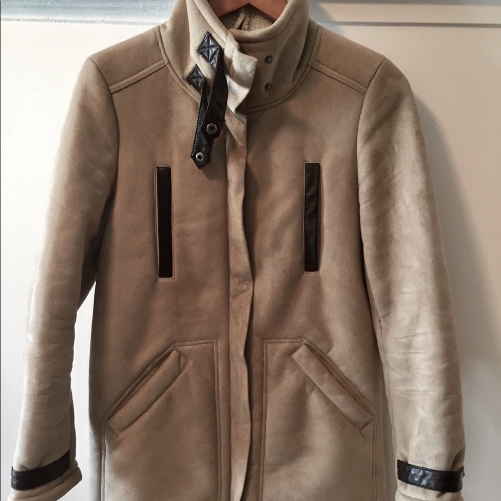 H&M shearling coat